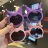 Gafas de Sol Polarizadas de Silicona Súper Lindas de Dibujos Animados Kuromi para Niños Decoración de Lazo de Princesa Gafas de Sol Estilo Urbano para Bebé