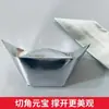 Lingotes de Ouro Espessos para Uso Funerário, Lingotes de Ouro Feitos à Mão, Lingotes de Papel a Laser para o Festival Qingming, Produtos Semi-Acabados e Acabados para o Festival Zhongyuan
