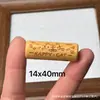 Madeira de Pessegueiro Antiga Quatro Vias Riqueza, Paz e Alegria Conjunto de Duas Peças DIY Acessórios para Joias de Contas Budistas Pulseira Pingente Artigo
