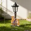 Lámpara Solar para Exterior de Resina de Cachorro Transfronteriza Adornos Decoración para el Hogar Patio Jardín Césped Camino Estatua