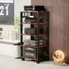 Rack de Amplificador para Casa Espaçamento Ajustável Pés Móveis Multifuncionais para Alto-falantes Suporte Gabinete de Amplificador Rack de Equipamentos AV