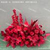 Diseño de decoración de hileras de flores para bodas en Chiyodailan, guía de camino para invitados de bienvenida, fondo de boda con flores de seda de simulación, fábrica al por mayor