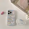Suporte de Balanço Fofo de Desenho Animado Cão Canela Capa Magnética para Celular 17Promax Adequado para 16Pro/15Pro14