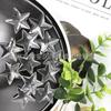 Decorações de Natal Estrela de Cinco Pontas Pingente de Acrílico Material para Miçangas de Diamante Estrela DIY Colar Tridimensional Pulseira