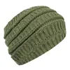 Diadema de Nuevo Estilo para Amazon Transfronterizo, Diadema Cálida Protectora de Orejas, Gorro con Abertura Superior para Cola de Caballo, Gorro de Punto Trenzado