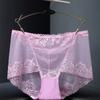 Three Rabbit Beauty Sexy Transparente Lingerie Charming Renda Jacquard Calcinhas de Cintura Alta Sedutoras Algodão Virilha Malha Shorts para Mulheres