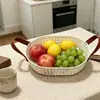 Bandeja Doméstica Estilo Lujo para Frutas Secas, Bandeja para Semillas, Caja de Almacenamiento para Snacks, Plato de Frutas, Bandeja para Mesa de Café de Sala de Estar con Tapa, Bandeja para Dulces