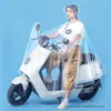 Capa de Chuva Transparente de Corpo Inteiro para Crianças para Pegar e Levar Capa de Chuva Integrada de Pessoa Única Específica para Motocicleta Capa de Chuva para Patinete Elétrico