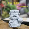 Decoración de Sala de Té con Flores para Jardinería Estilo Chino, Adorno para Acuario Sakyamuni, Figura de Buda para Entrada del Hogar
