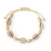 Conjunto de Pulseras Combinadas Estilo Bohemio Europeo y Americano con Conchas, Versátil Conjunto de Pulseras de Concha de Estrella de Mar y Perlas de Arcilla Suave de Verano para Mujeres