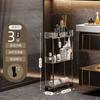 Novo Carrinho de Chão Porta-objetos Doméstico Multifuncional Porta-armazenamento de Mesa Cozinha Banheiro Rack Transparente