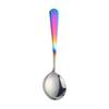 Cuchara de acero inoxidable, cuchara de sopa para el hogar, cuchara roja creativa de estilo coreano para Internet, cuchara para niños, cuchara de comedor, cuchara linda, cuchara de postre