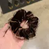 Diadema de Lujo Ligero de Diseño de Nicho con Borde de Cristal, Coletero de Terciopelo Negro, Accesorio Versátil para el Cabello para el Trayecto Diario