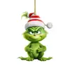 Nuevo producto transfronterizo: Decoraciones de pared y colgantes acrílicos de madera de la familia Grinch, suministrados exclusivamente por un potente fabricante en Yiwu