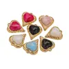 Colgante Corazón Ondulado de Acero Inoxidable Chapado en Oro 18K, Colgante de Lujo Ligero de Nicho de Gama Alta, Colgante Exquisito Versátil