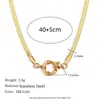 El Más Vendido de Amazon Estilo Simple Serie de Animales Lindos Colgante Zorro Joyería de Acero Inoxidable Accesorios Oro de 18K