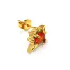 Pendientes de Zirconia con Punta de Cruz Estilo Japonés y Coreano Ins Súper Geniales Hip Hop para Hombres y Mujeres de Moda Pendientes de Acero de Titanio Fundido
