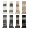 Meias Felpudas Personalizadas, Polainas Grossas Quentes Estilo Fair Isle para Botas de Neve, Leggings Longos de Lã Femininos com Leve Flare