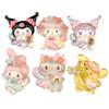 Accesorios de resina Sanrio luminosos de tarjeta grande, hechos a mano, para teléfono móvil, agujeros para zapatos, horquillas, material para refrigerador, venta al por mayor