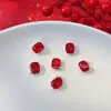 Decorações de unhas com strass vermelho para o Ano Novo, bolas grandes de strass vermelho, acessórios para unhas no atacado, strass de cristal estilo natalino.