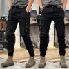 Pantalones de Trabajo Transfronterizos Estilo Americano para Hombre de Primavera y Otoño, Pantalones Casuales Tácticos Funcionales para Exteriores de Pierna Recta, Pantalones Jogger para Hombre