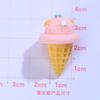 Comida e jogo Crispy Tube Ice Cream Cartoon Doll House Decoration Cream Glue Homemade Mobile Phone Shell Resin Accessories Hairpin