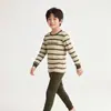 Pijamas para niños Algodón puro Conjunto de ropa y pantalones de otoño para niños Ropa interior térmica para bebés para niñas Suéter básico de algodón para niños pequeños