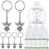 Chaveiros de Anjo da Guarda Transfronteiriços para Diversos Temas de Festa de Feriado, Chás de Bebê, Batizados e Presentes de Comunhão