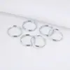 Metal Ferro Anel Duplo Chaveiro Fivela DIY Acessórios de Joia Anel Aberto Anel de Conexão Chave Anel Duplo