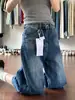 Shorts de Mezclilla Anchos Estilo Retro Americano para Mujer, Nuevo Estilo de Verano, Tallas Grandes, Cintura Alta, Corte Holgado, Adelgazantes, Pierna Recta, Largo Siete Puntos