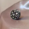 Pinza Pequeña de Garra Moda con Strass Metálico para Flequillo de Niña Linda Pinza Lateral Versátil Pinza para el Cabello Estilo Coreano