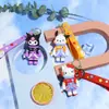 Venta al por mayor del fabricante Llavero de Astronauta de Anime Pvc Goma Blanda Dibujo Animado Colgante de Llave DIY Muñeca 3D Colgante Pequeño