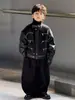Chaqueta de Cuero para Niños 2025 Nuevo Estilo Chaqueta de Cuero Inspirada en Chanel Motocicleta Moderna Elegante Top Chaqueta de Cuero para Niños Venta al por Mayor