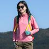 Roupa Outdoor de Secagem Rápida Tops de Manga Comprida Femininos Absorvente de Suor Elástico Respirável Corrida Esportes Caminhada Montanhismo Proteção Solar Camiseta de Secagem Rápida