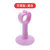 Nova maçaneta de silicone anti-colisão para porta de banheiro, amortecedor de porta com ventosa de borracha, batente de porta