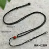 Colar de Contas de Jade Trançado Duas Cores Quatro Fios Artesanal Atacado com Cordão Ajustável para Homens e Mulheres