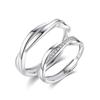 Anillos de Pareja Entrelazados para Hombre y Mujer, Anillo Simple Popular en Internet, Regalo de Aniversario de Boda, Cumpleaños para Novia