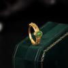 Anillo Vintage estilo Palacio chapado en Oro para Mujer Imitación Jaspe Hotan Fideos de Huevo Antiguo Elegante de Alta Gama Abierto Ajustable