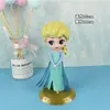Decoração de Bolo de Aniversário Frozen Sereia Amor Elsa Branca de Neve Bela Princesa Floco de Neve Cartão Pena
