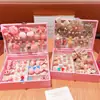 Set de Regalo Caja de Accesorios para el Cabello Infantil, Pinzas para el Cabello Estilo Princesa para Niñas, Gomas para el Cabello, Adornos para la Cabeza Lindos de Dibujos Animados, Regalo de Cumpleaños, Estilo de Alta Gama