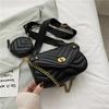 Bolso Mujer 2021 Nuevo Llegada Bolso de Hilo Bordado Versátil Correa Ancha para el Hombro Bolso Cruzado para el Hombro Bolso de Mano con Cadena Bolso de Axila