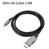 Cabo de Espelhamento de Tela 4K30 HD de Tipo C para HDMI Celular Computador 60Hz Conectar a Monitor Projetor Personalização Transfronteiriça