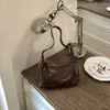 Bolsa Baguete Elegante e Simples para Mulheres, Novo Modelo 2026, Bolsa de Ombro Único para Usar sob o Braço, Pequena Bolsa Exquisita e Moderna para Sair, Bolsa Transversal