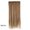 Peruca feminina europeia e americana, extensão de cabelo longo e liso, peça única, cinco clipes, peruca de cabelo com grampo, cortina de cabelo de fibra química, tomada de fábrica