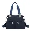 2026 Tendência Transfronteiriça Bolsa de Ombro Feminina Tecido de Nylon Casual Moda Tote Grande Capacidade Bolsa Transversal Rosa