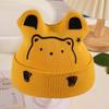 Nuevo Gorro Infantil de Dibujos Animados Macaron, Lindo Gorro Espeso de Orejas de Oso, Gorro de Punto Cálido y a Prueba de Frío de Invierno, Súper Adorable