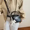 Bolsa Kelly de Mão com Padrão de Crocodilo Transfronteiriça para Mulheres Outono 2025 Nova Moda de Luxo Bolsa de Ombro Estilo Ocidental Bolsa Transversal