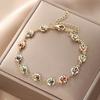 Europa e Estados Unidos transfronteiriça nova pulseira pulseira feminina doce cor amor cor alto senso de nicho moda jóias atacado
