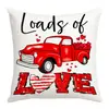 Nuevas Letras Rojas de Amor para el Día de San Valentín Impresión Digital Elementos de Coche Decoración Interior de Coche Funda de Cojín Venta al por Mayor