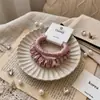 Gomas para el pelo de satén multicolor con alta elasticidad y textura, estilo básico, sin costuras y no dañan el cabello, simples y elegantes, accesorio para el cabello de uso diario
